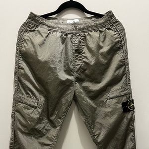 Stone Island Nylon Pant (Metallic Green)